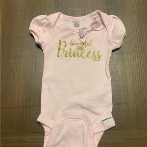 Princess short sleeve onesie